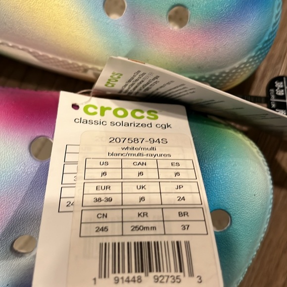 Crocs J6 Tye Dye NWT - Picture 9 of 9